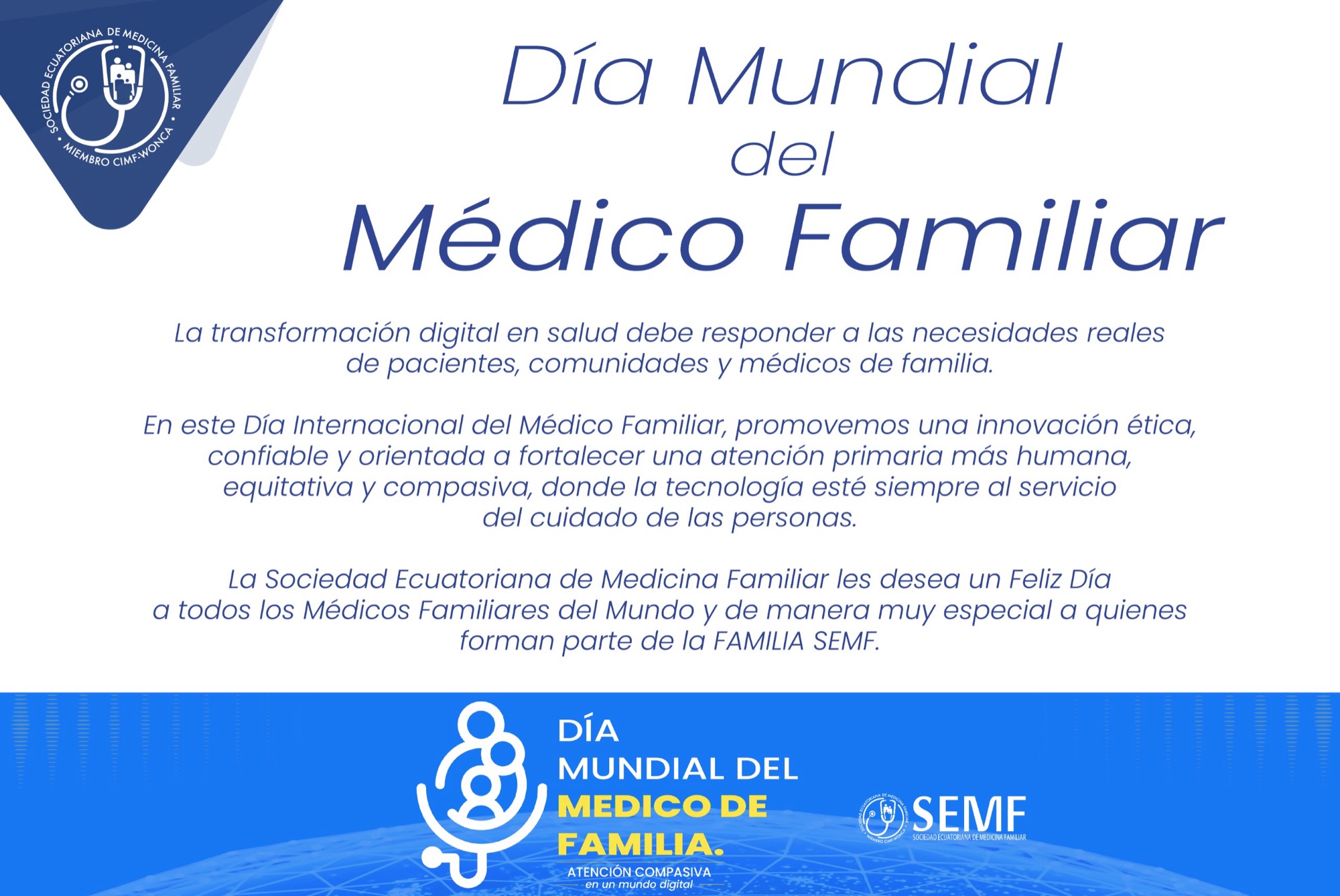 Sociedad Ecuatoriana de Medicina Familiar, World Family Doctor Day 2026